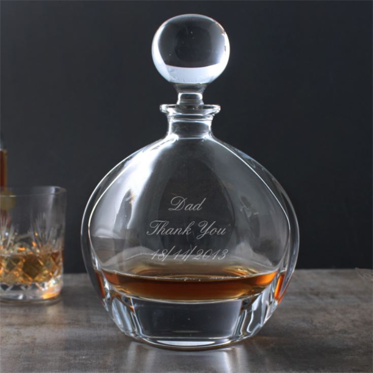 Engraved Orbit Crystal Decanter The Gift Experience