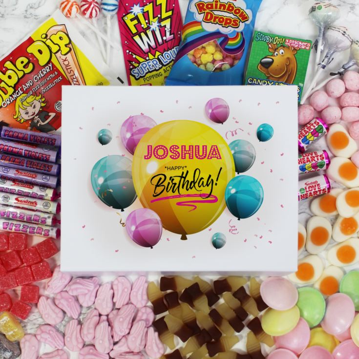 Personalised Happy Birthday Deluxe Sweet Box product image