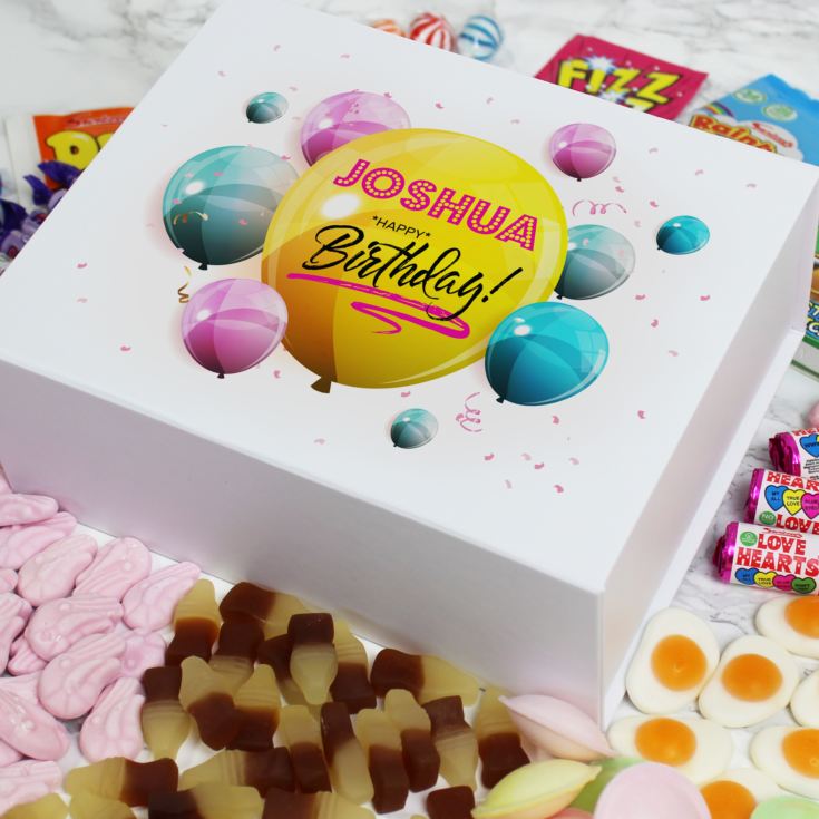 Personalised Happy Birthday Deluxe Sweet Box product image