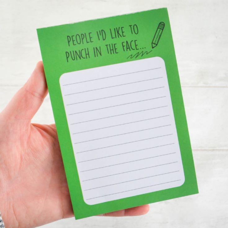 People I'd Like To Punch Memo Pad product image