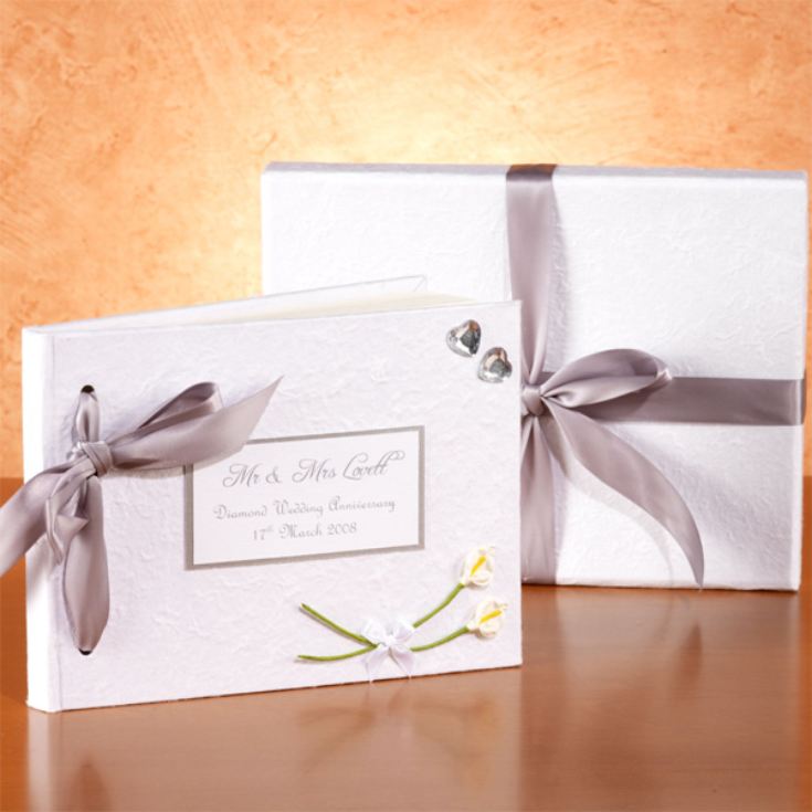 Personalised Diamond Wedding Anniversary Photo Album | The Gift Experience