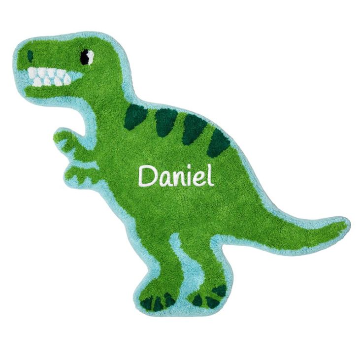 Personalised Embroidered Roarsome Dinosaur T-Rex Rug product image