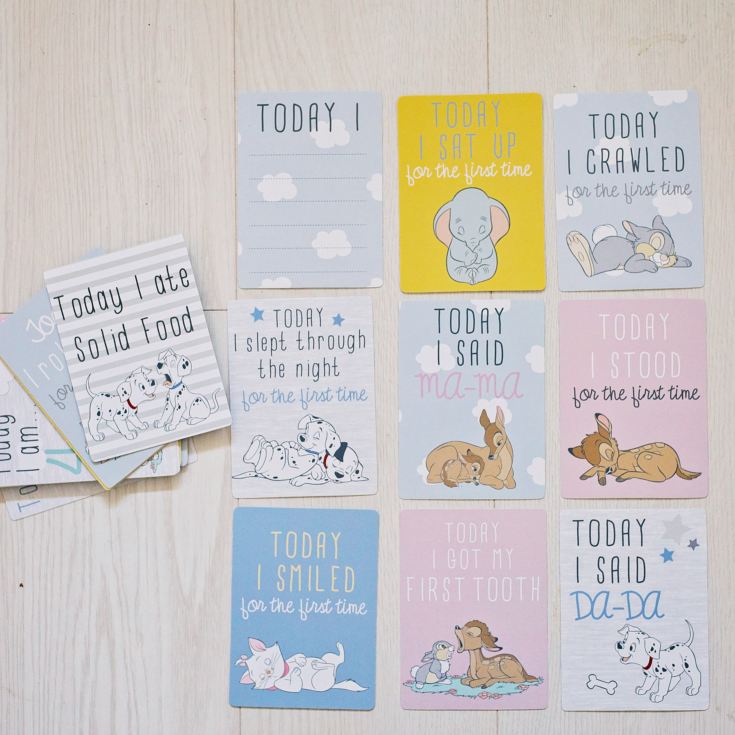 Disney Baby Magical Beginnings New Baby Milestone Cards Baby Shower Gift 