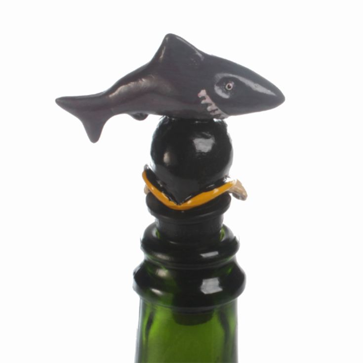 Scuba Diver and Shark Bottle Stopper The Gift Experience