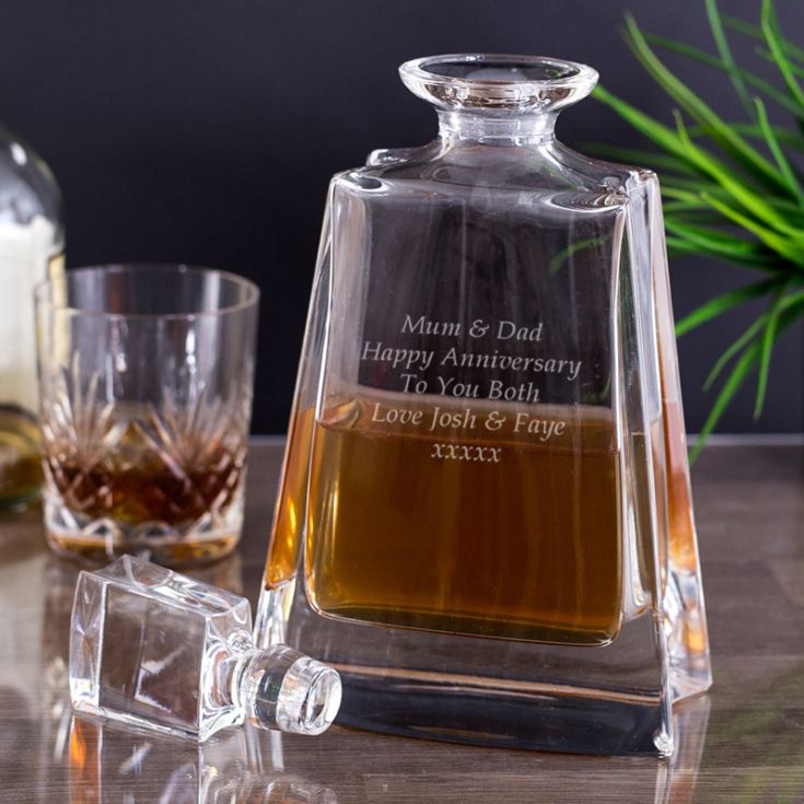 Engraved Boston Wide Decanter product image