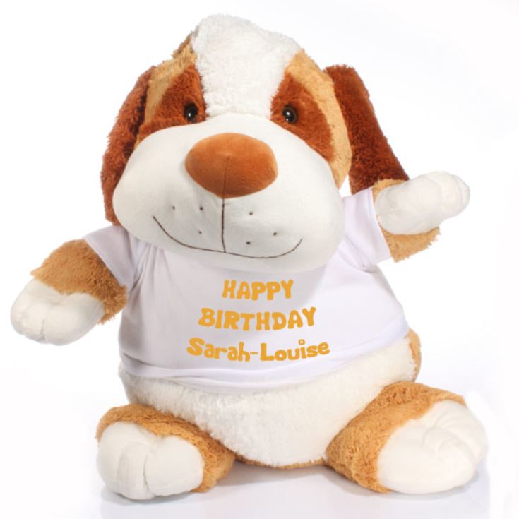 Extra Large Personalised Puppy Soft Toy The Gift Experience