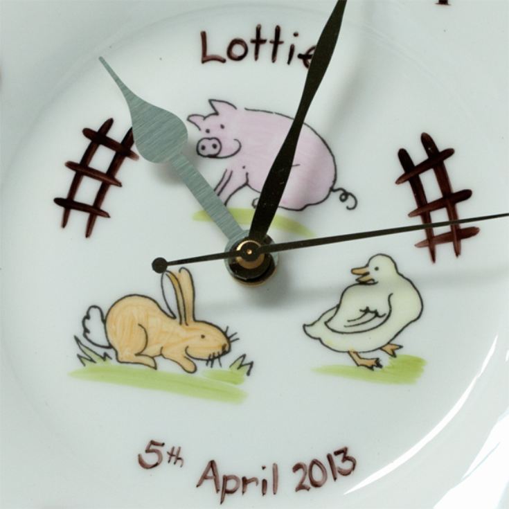 Down On The Farm Personalised Clock product image