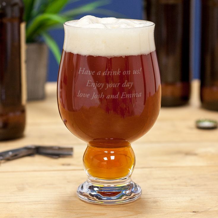 Personalised Dartington Ultimate Beer Glass The Gift Experience