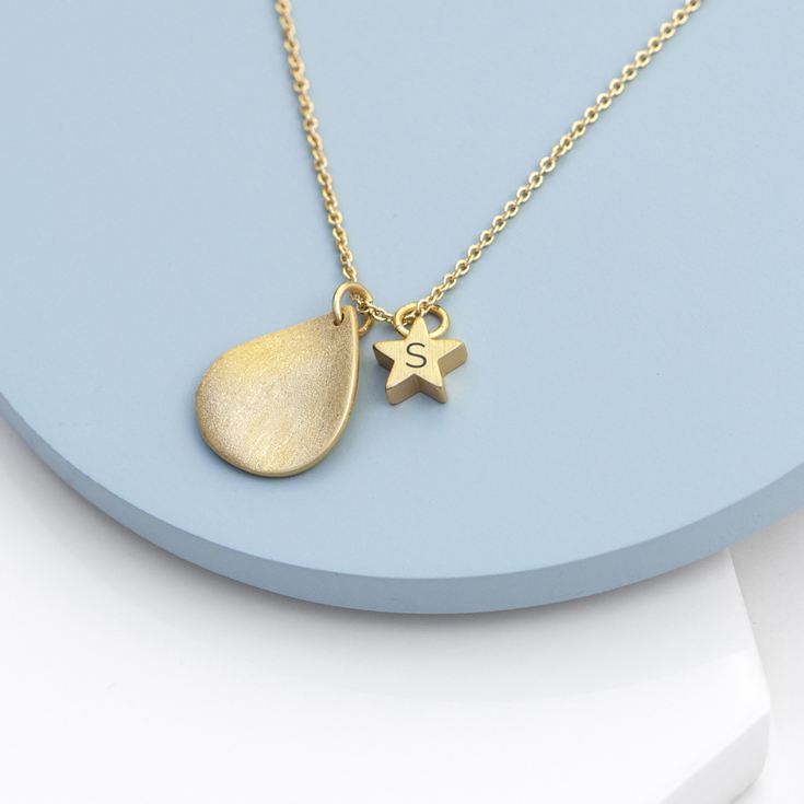 Personalised Star and Drop Necklace product image