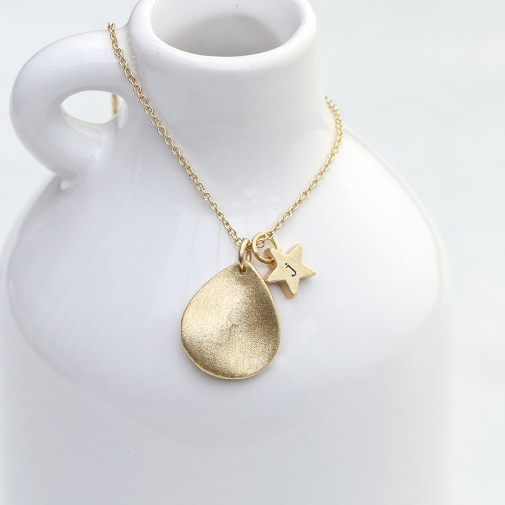 Personalised Star and Drop Necklace product image