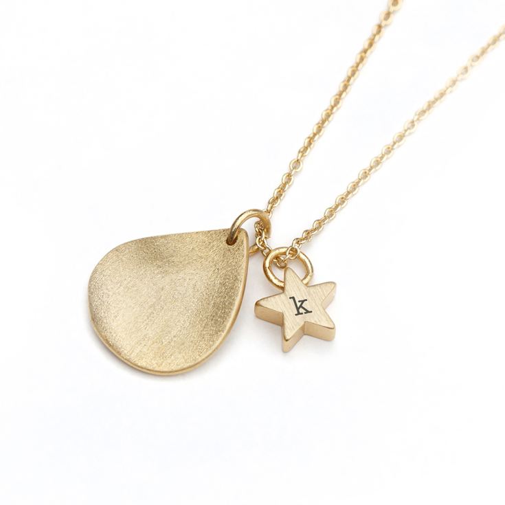 Personalised Star and Drop Necklace product image