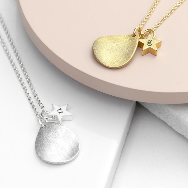 Personalised Star and Drop Necklace product image
