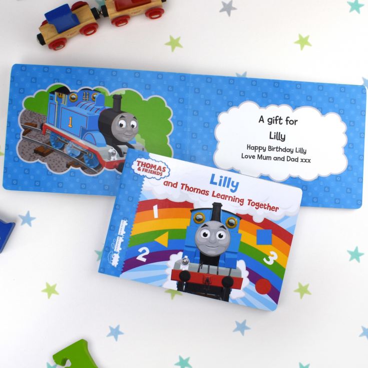 Personalised Me and Thomas Learning Together Board Book product image