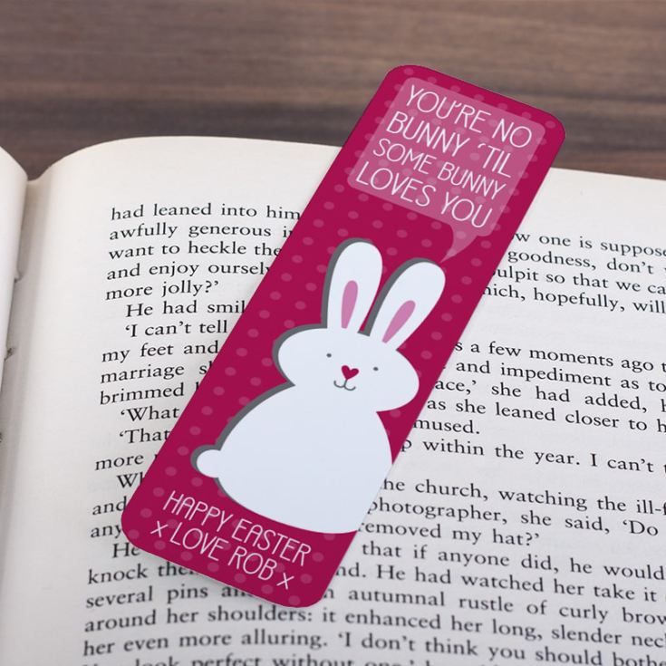 Personalised Easter Bunny Bookmark product image