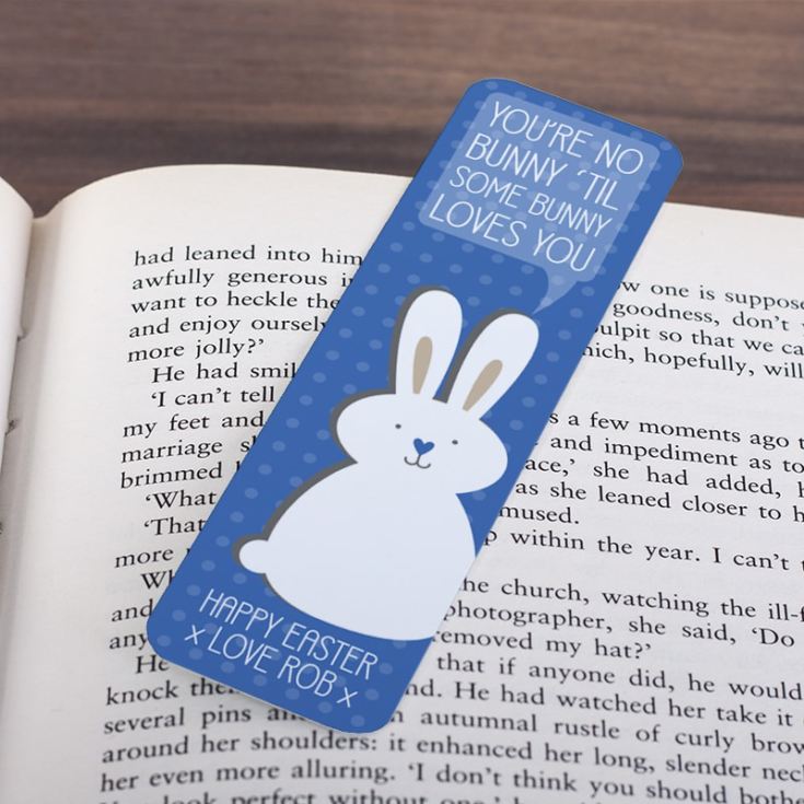 Personalised Easter Bunny Bookmark product image