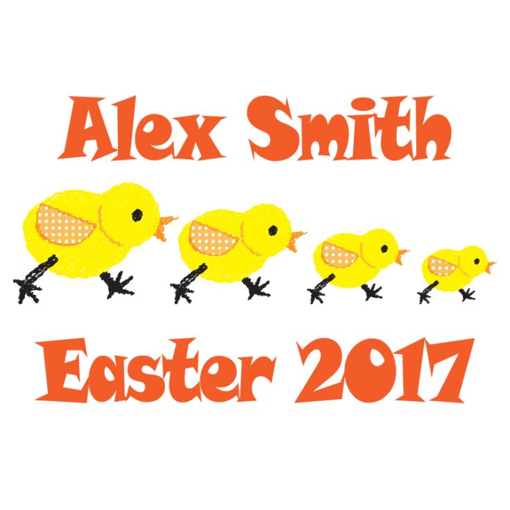 Easter Chick Personalised Baby Grow product image