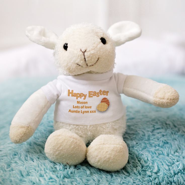 Personalised Easter Lamb Soft Toy product image