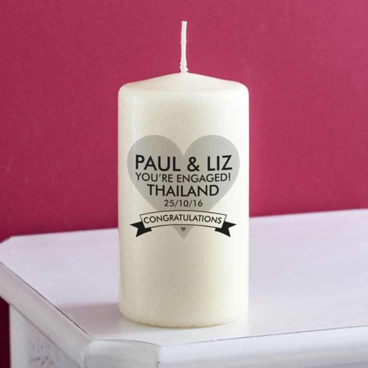 Personalised Engagement Candle product image
