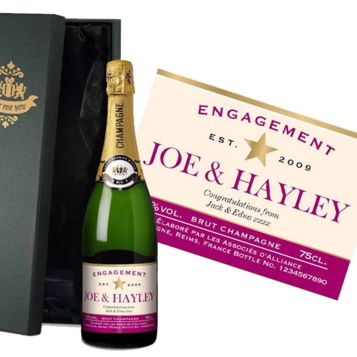 Personalised Engagement Champagne product image