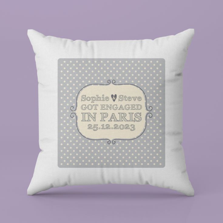 Personalised Engagement Cushion product image