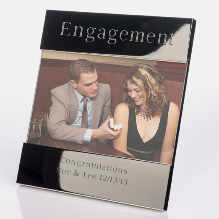 Engraved Engagement Photo Frame product image