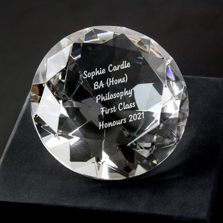 Engraved Crystal Paperweight product image