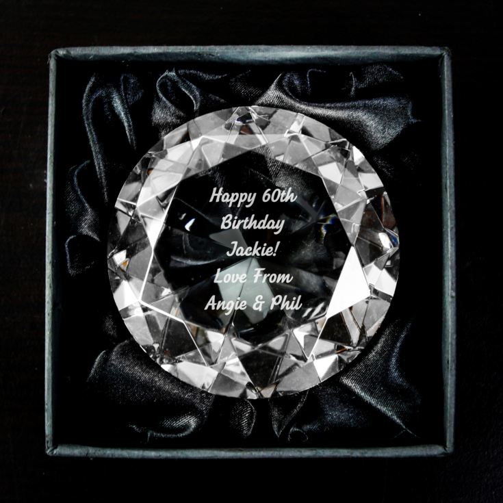 Engraved Crystal Paperweight product image