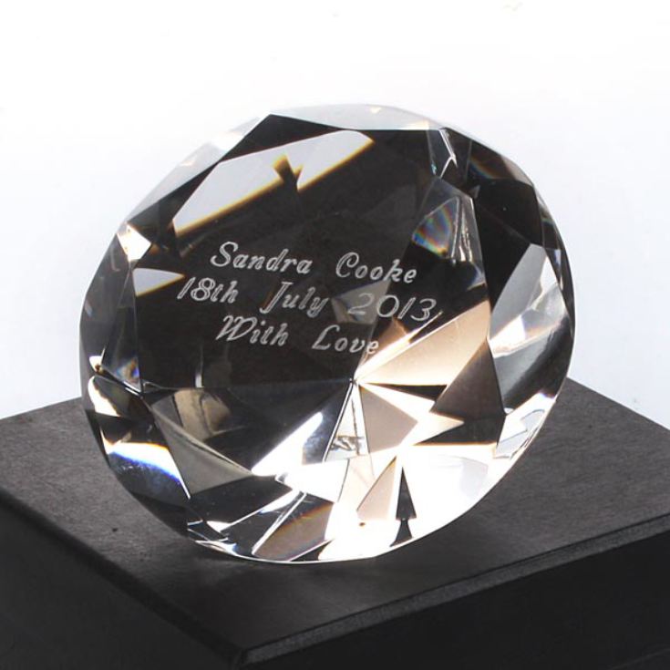 Engraved Crystal Paperweight The Gift Experience