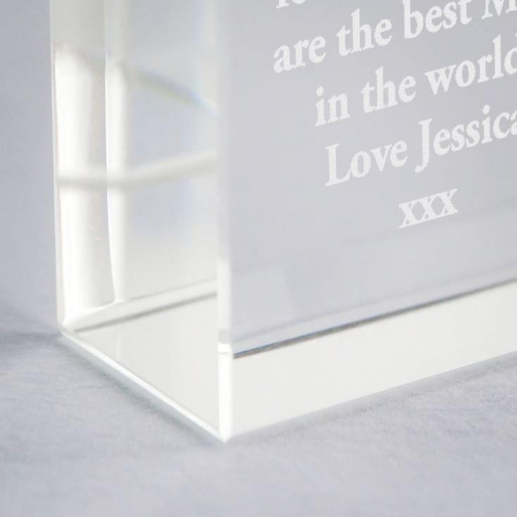 Engraved Mother's Day Glass Keepsake product image