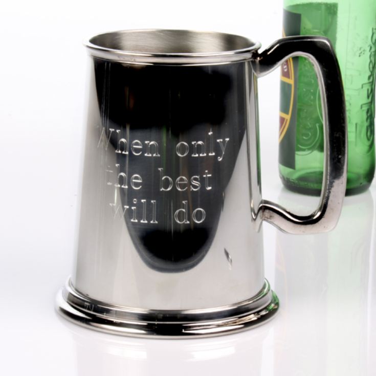 Engraved Pint Pewter Tankard product image