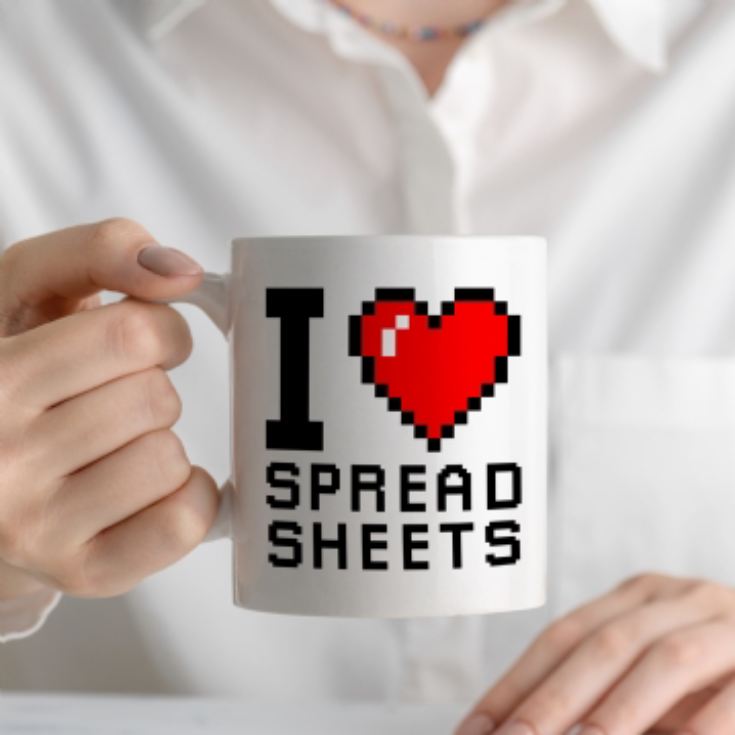 I Love Spreadsheets Mug product image