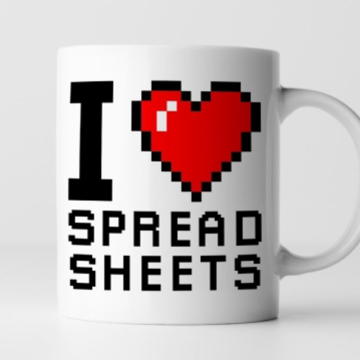 I Love Spreadsheets Mug product image
