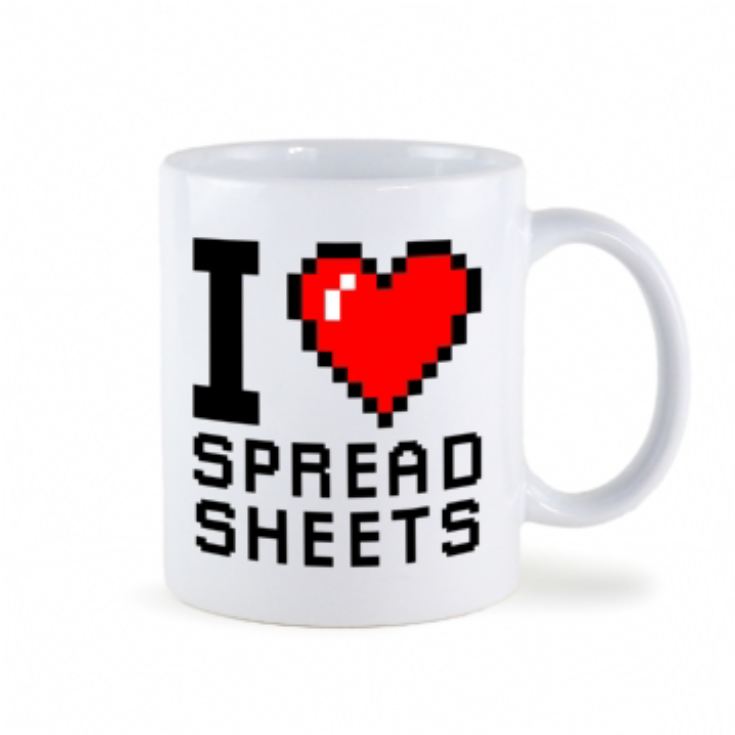 I Love Spreadsheets Mug product image