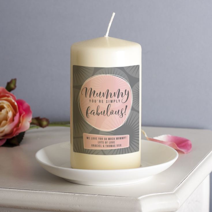 Personalised Mummy You're Simply Fabulous Candle product image