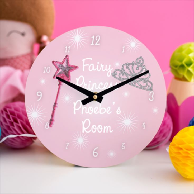 Fairy Princess Personalised Clock product image