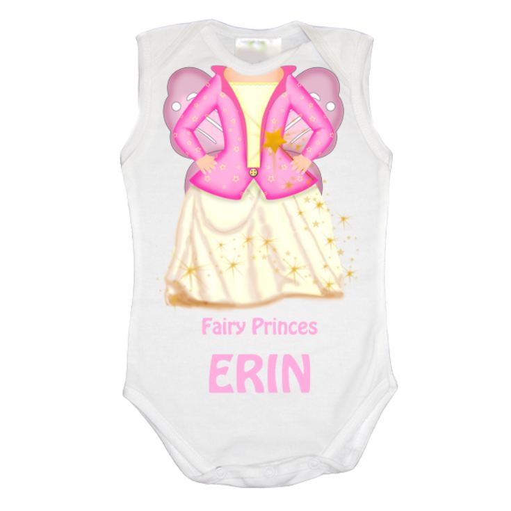 Personalised Fairy Princess Baby Grow product image