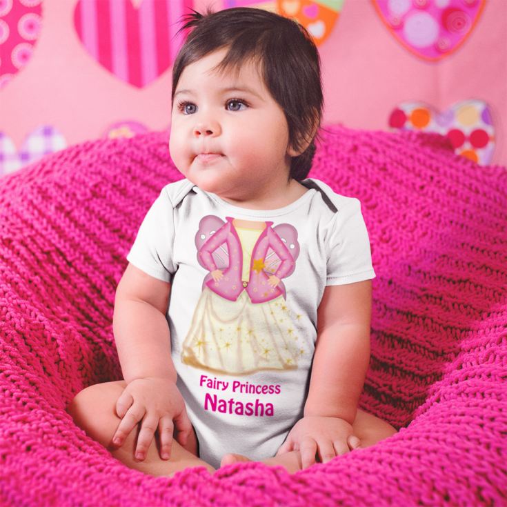 Personalised Fairy Princess Baby Grow product image