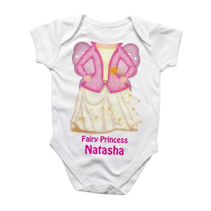 Personalised Fairy Princess Baby Grow product image