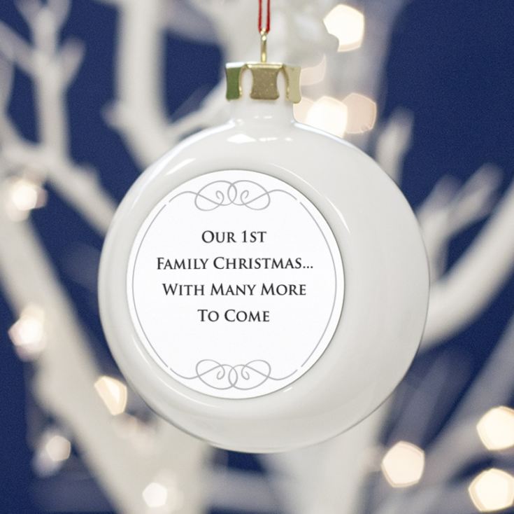 Personalised Family Christmas Bauble product image