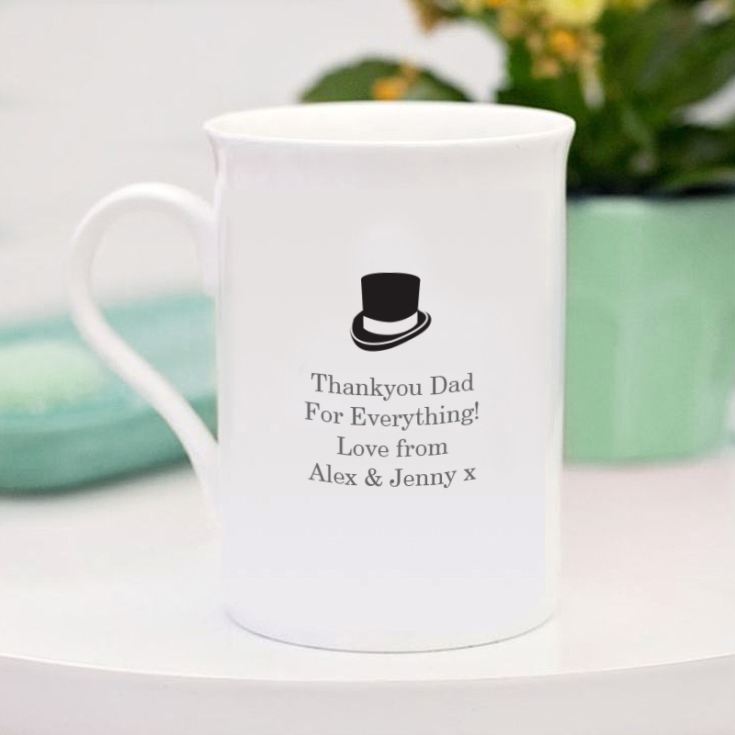 Personalised Father Of The Bride Bone China Mug product image