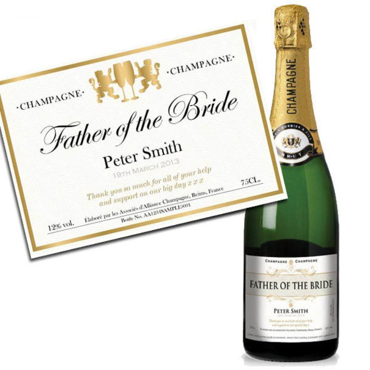 Father of the Bride Personalised Champagne product image