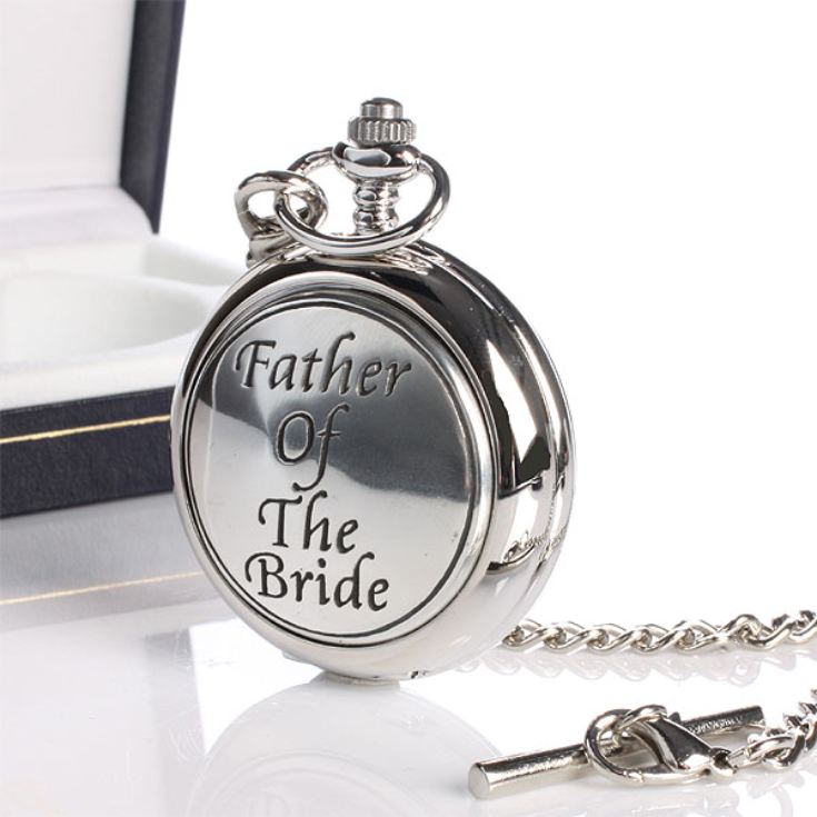 Father Of Bride Pocket Watch With Personalised Gift Box product image