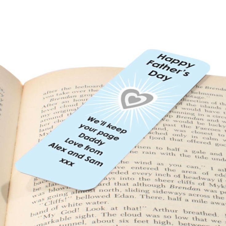 Personalised Fathers Day Bookmark product image