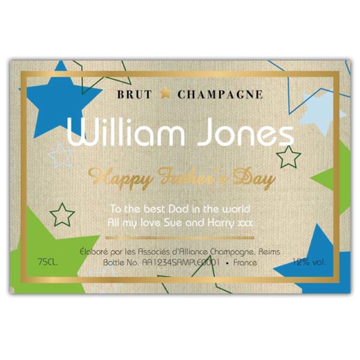 Fathers Day Personalised Bottle of Champagne product image