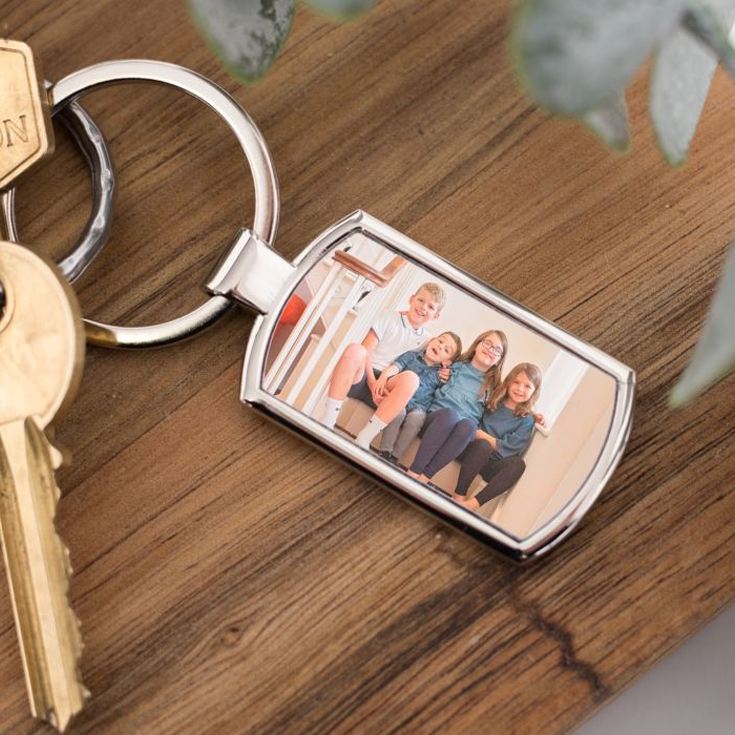 Engraved Father's Day Photo Keyring product image