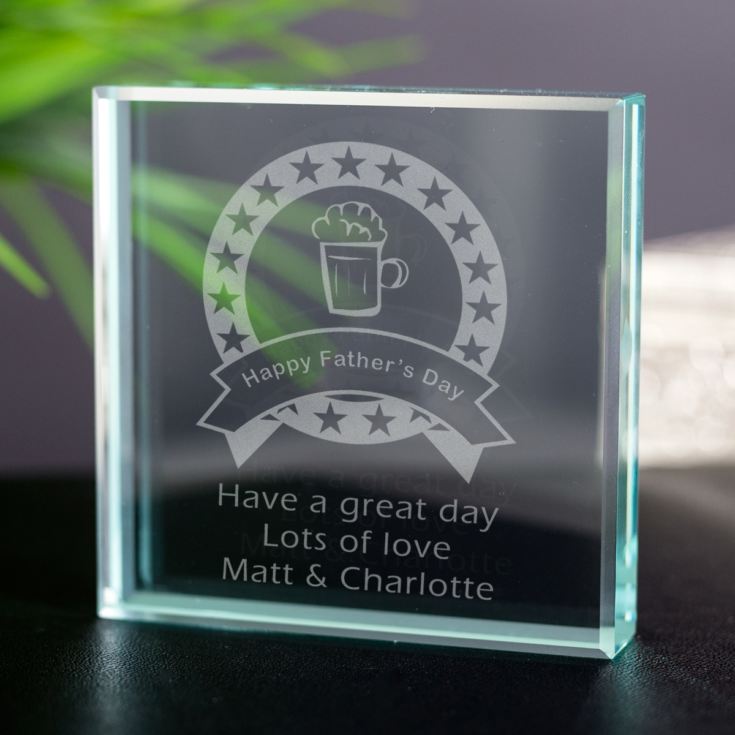 Father's Day Glass Keepsake product image