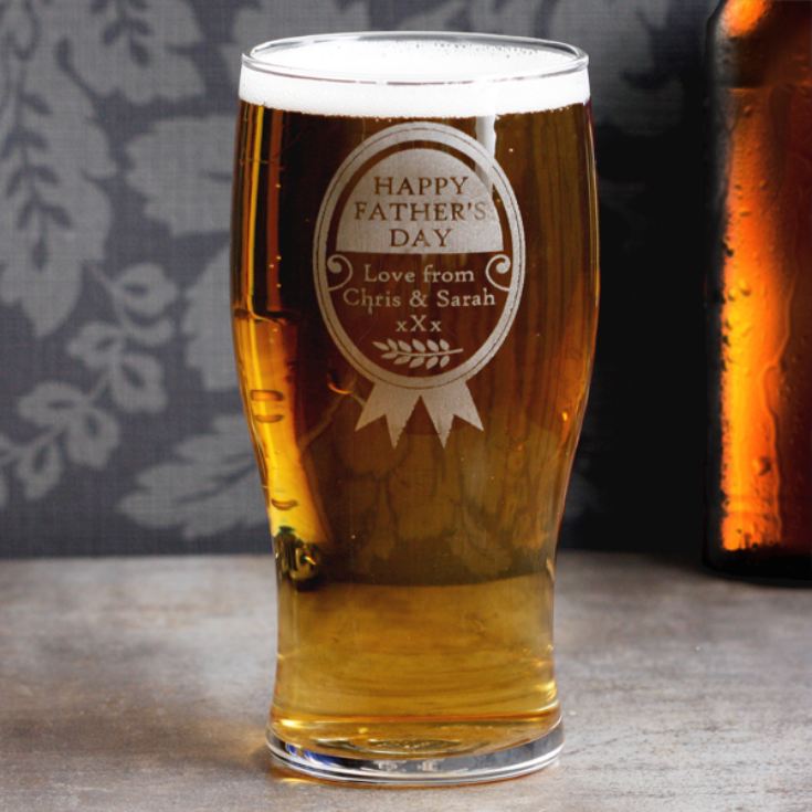 Personalised Father's Day Pint Glass product image
