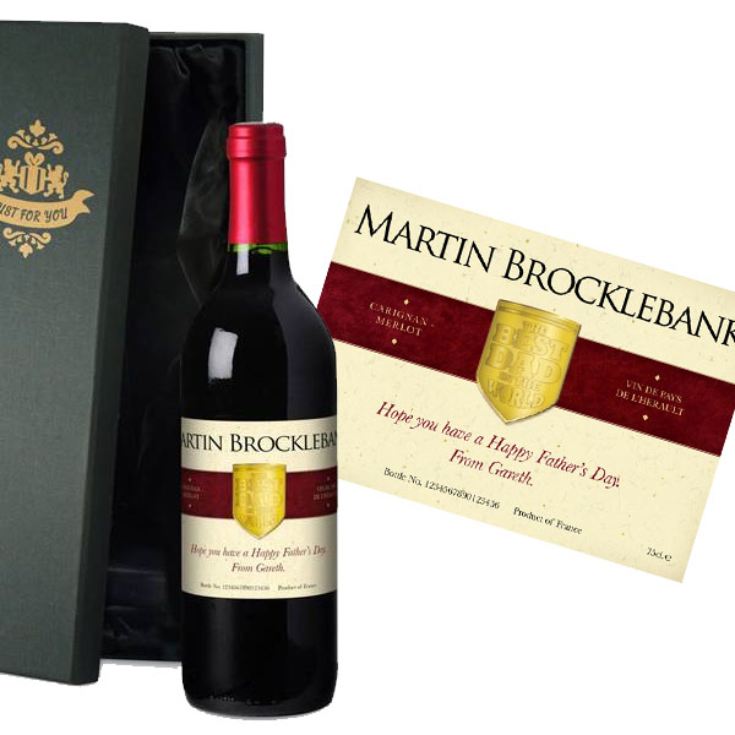 Personalised Fathers Day Wine product image