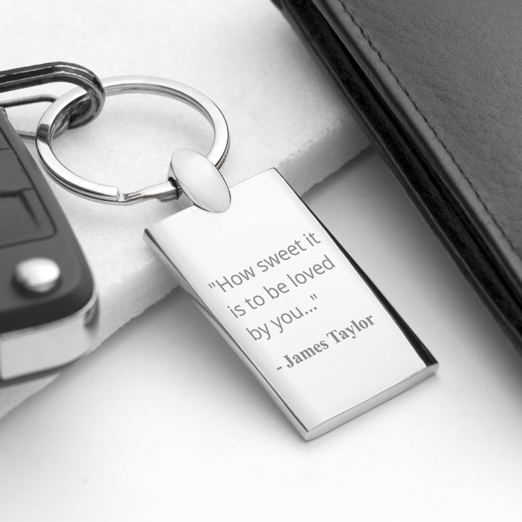 Personalised Favourite Lyrics Keyring product image