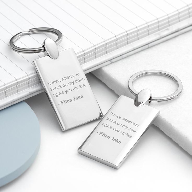 Personalised Favourite Lyrics Keyring product image